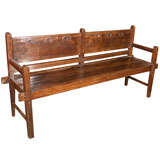 Carved Shell Bench