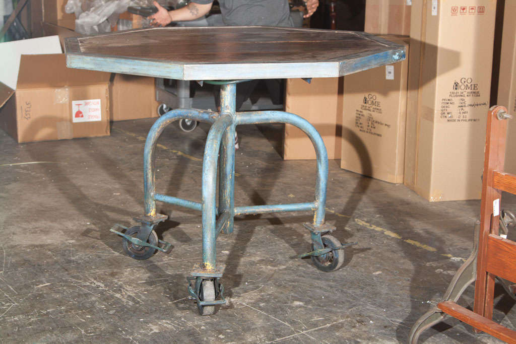 Octagonal Industrial Table
