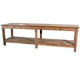 French  Oak Drapery Table, c. 1880-1900