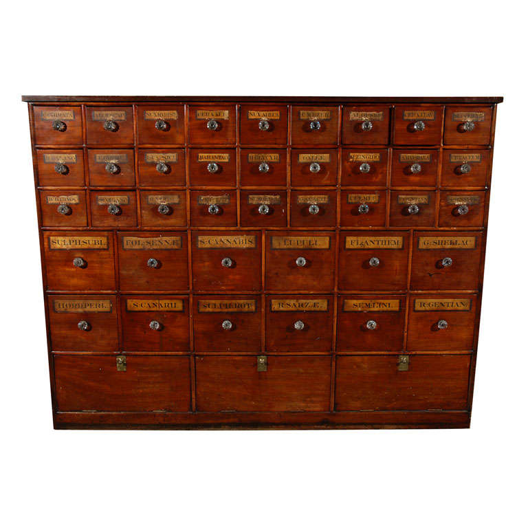 C. 1850 Large English Apothecary at 1stdibs