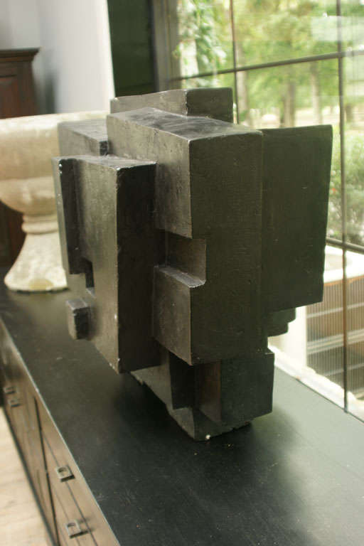 Plaster Brutalist sculpture