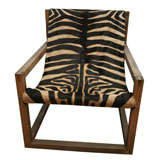 Vintage Zebra Chair