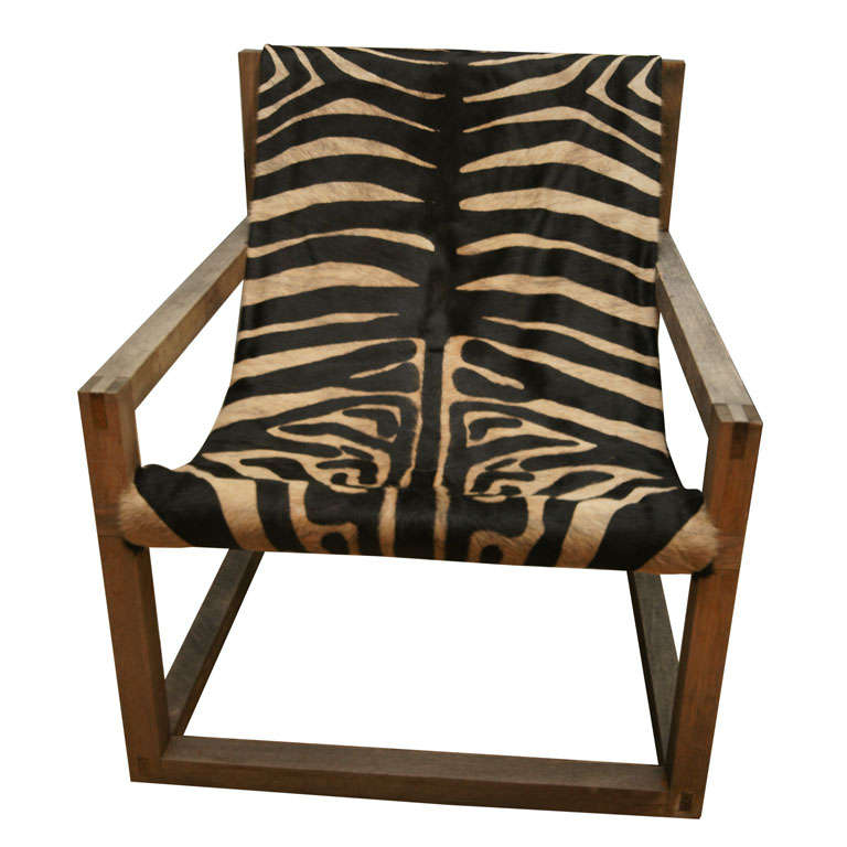 Zebra Chair at 1stdibs