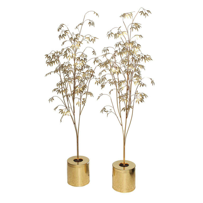 Fabulous Pair of Lighted Jere Trees