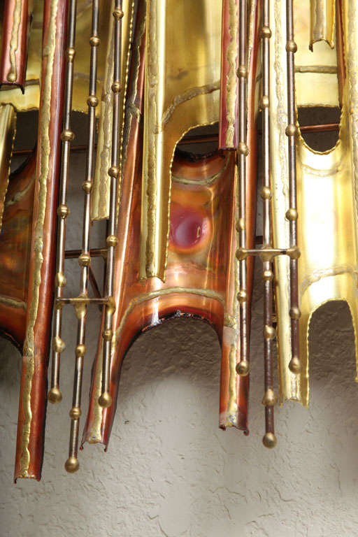 Large Brass and Copper Wall Sculpture 1