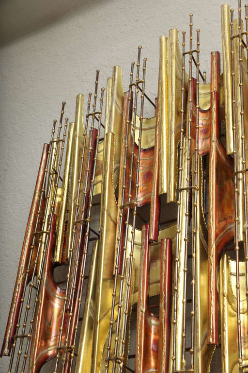 Large Brass and Copper Wall Sculpture 2