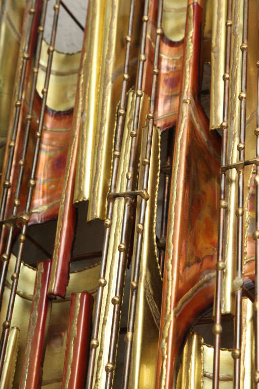 Large Brass and Copper Wall Sculpture 3