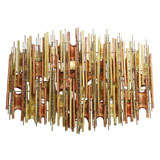Large Brass and Copper Wall Sculpture