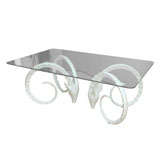 White Lacquered Ibex Dining Table