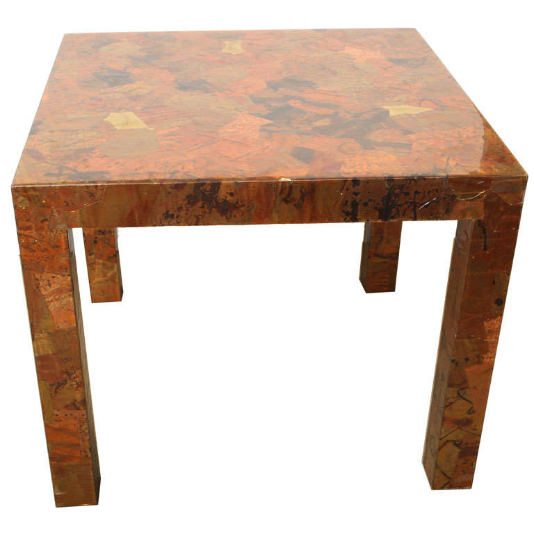 1970, S METAL PATCHWORKN  PARSONS TABLE