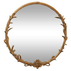 SALE Large Foliate Carved Mirror