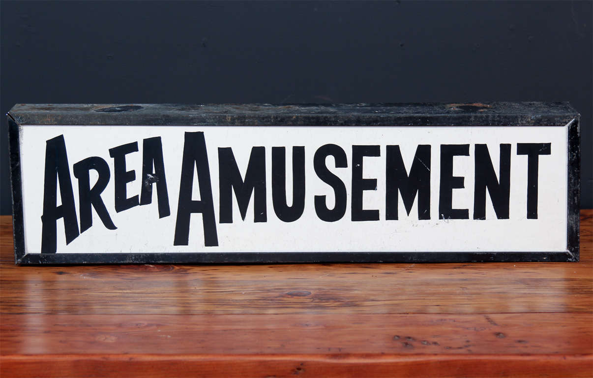American Tourist Road Sign Fragment