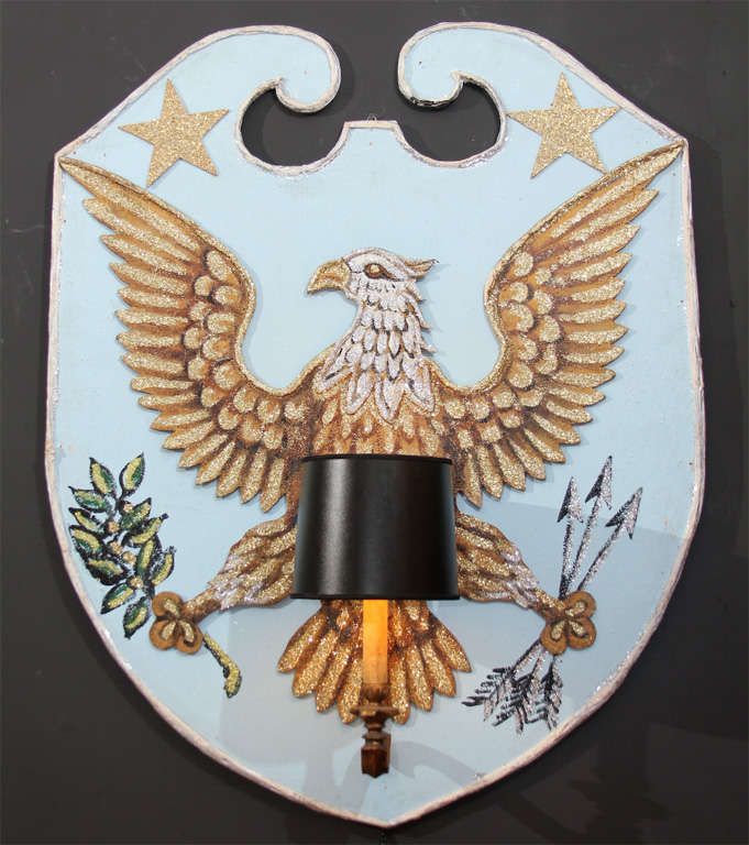 Glitter Eagle Sconces
