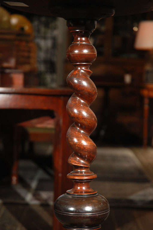 18th Century and Earlier French Barley Twist Pedestal Table, Circa 1780