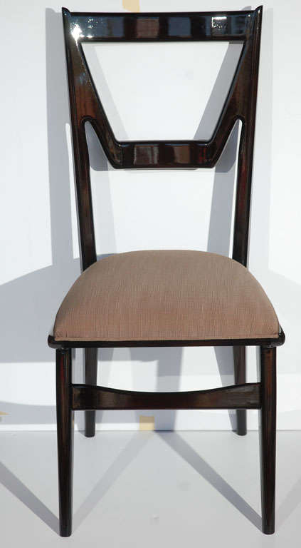 Set of 8 Dining Chairs in the Style of Ico Parisi