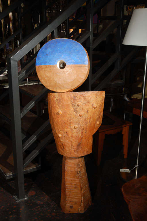 Abstract wood sculpture. This came from an estate in Malibu and was made in California in the 1960's. 