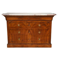 Charles X Black Walnut Commode 7