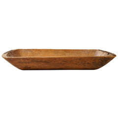 Enormous wooden trencher bowl