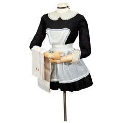 Vintage French Maid Costume On Mannequin
