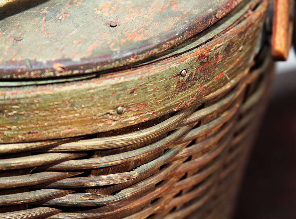 20th Century Wonderful Old Picnic Basket