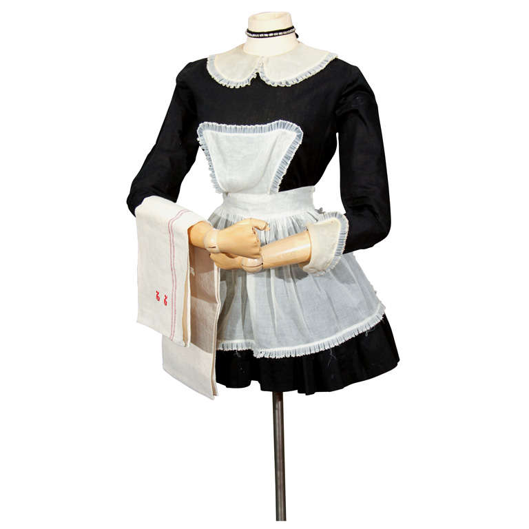 French Maid Costume On Mannequin. sassy little french maid costume on manne...
