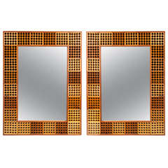 Pair of Folk Art Mirrors