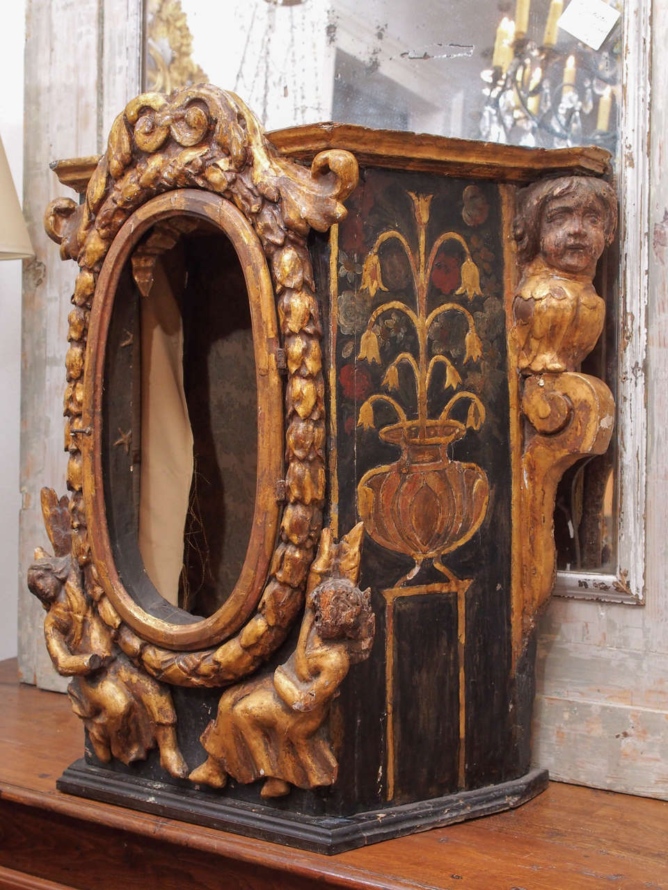 18th Century Reliquary or Altar Cabinet For Sale 1