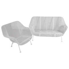 Russell Woodard Loveseat Settee and Armchair