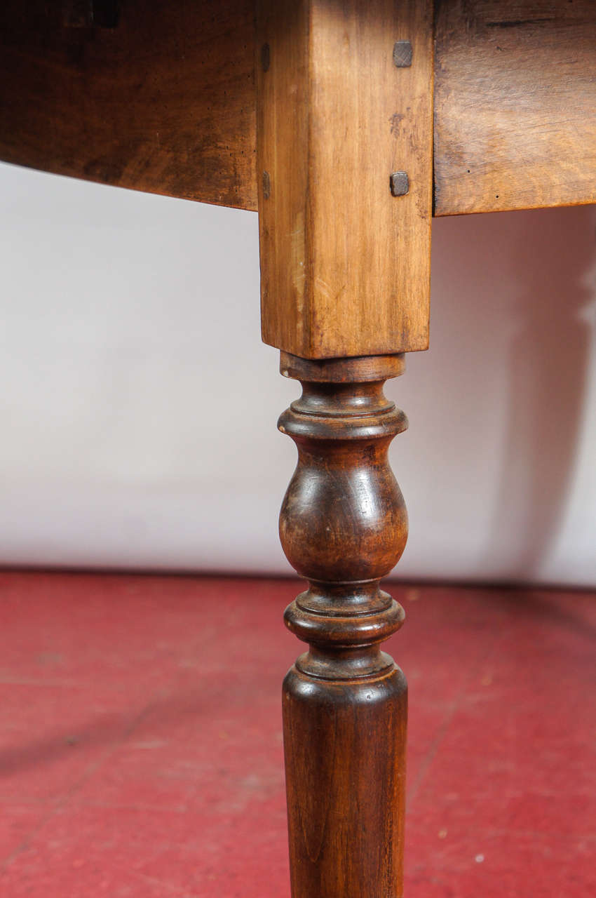 Antique Farm Round DropLeaf Table at 1stDibs vintage round drop leaf