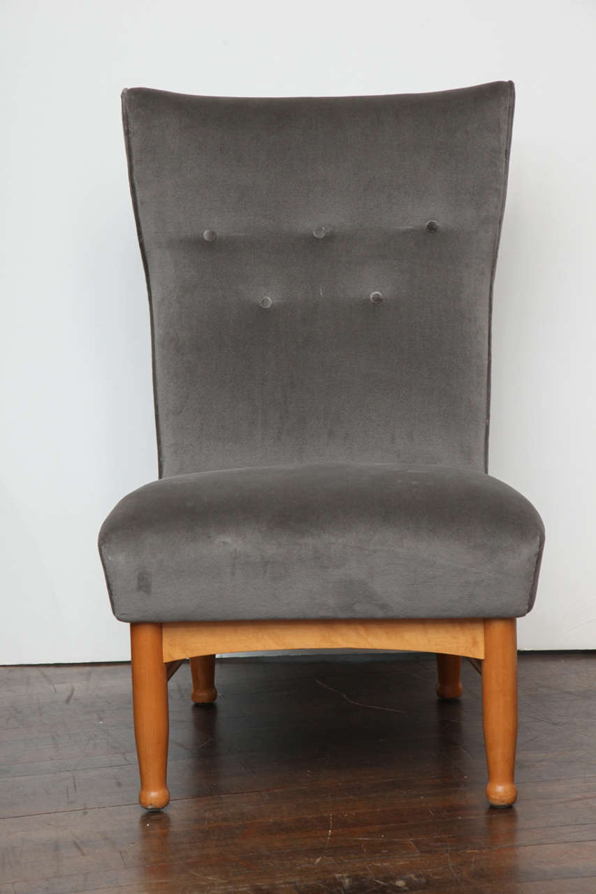 High-Back Slipper Chair by NK, Sweden 3