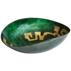 Rare and Early Enameled Bowl by Paolo De Poli