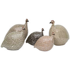 Ceramic Guinea Hens 1