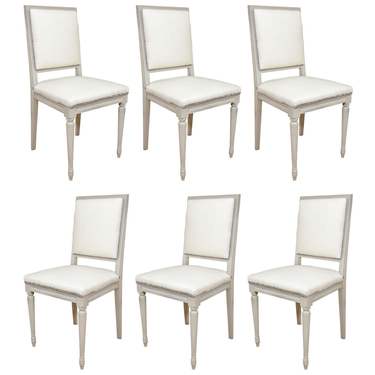 Set of Louis XVI Style Dining Chairs