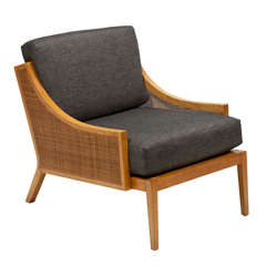 Mid Century Caned Lounge Chair