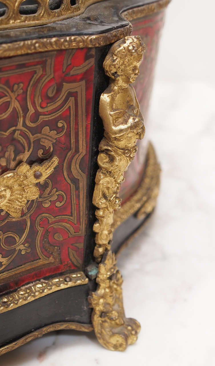 French Napoleon III Boulle and Gilt Bronze Jardiniere In Good Condition For Sale In Natchez, MS