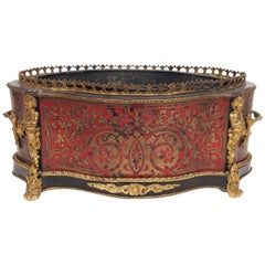 Antique French Napoleon III Boulle and Gilt Bronze Jardiniere