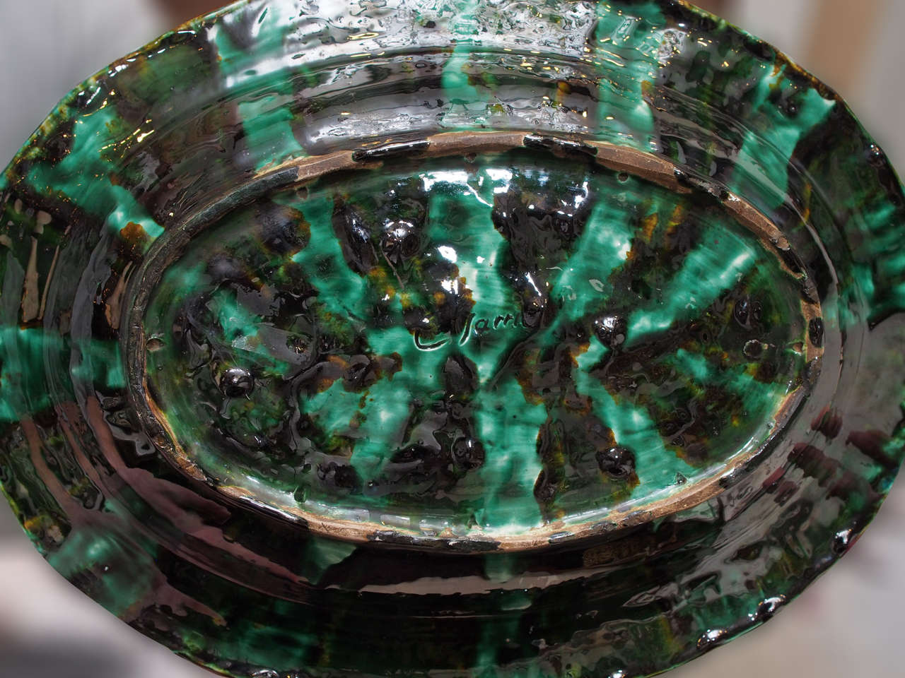 Palissy Style Platter, 20th Century For Sale 5