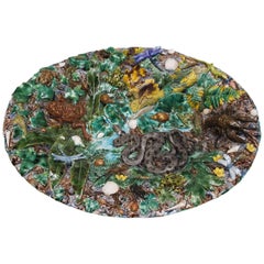 Palissy Style Platter, 20th Century