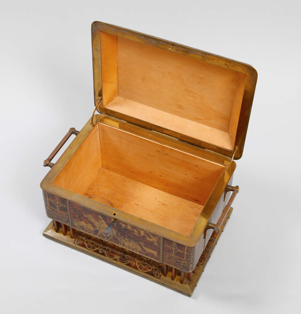 German Art Nouveau Table Casket by Erhard & Söhne For Sale