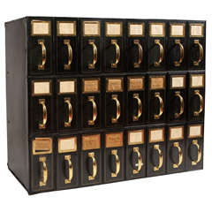 Vintage 24 Bin File Storage Unit