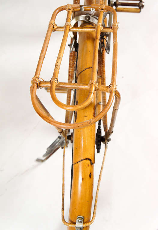 Bamboo Rattan Covered Bicycle