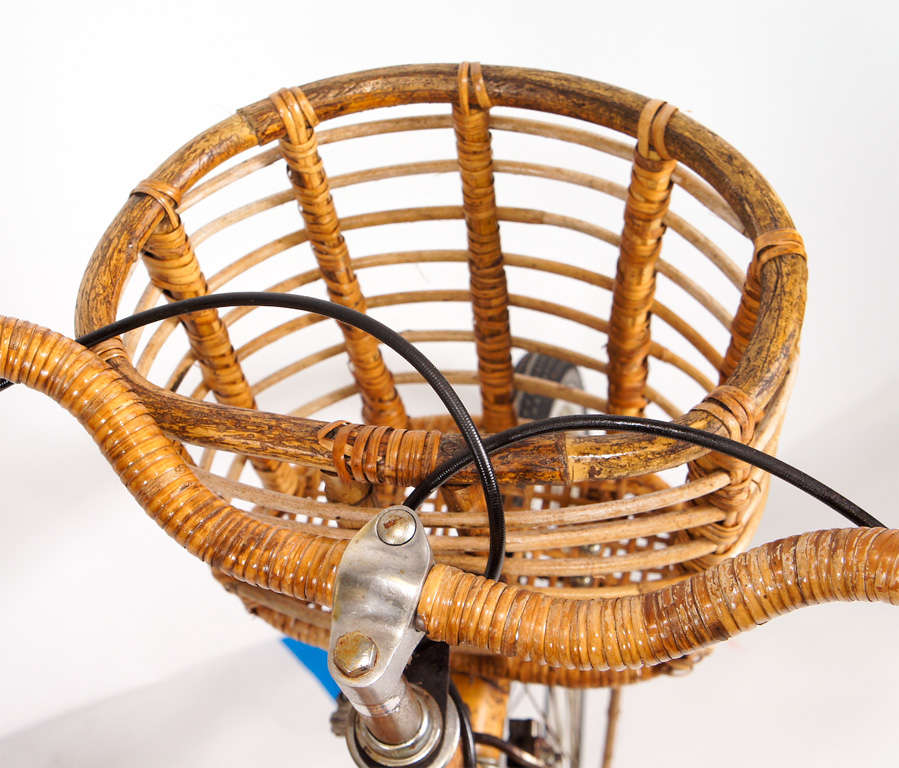 Rattan Covered Bicycle at 1stdibs