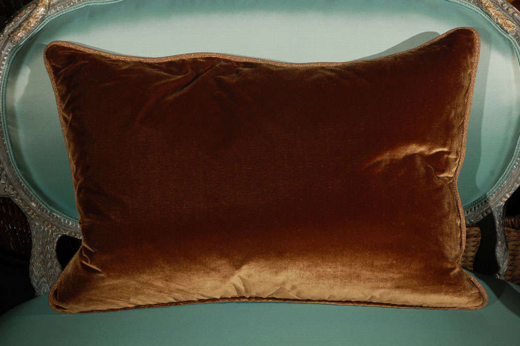 Gorgeous metallic and embroidered parisian textile cushion