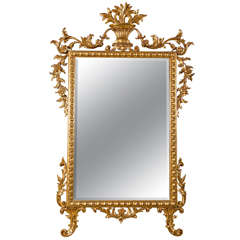 Monumental French Gilt Wood Mirror