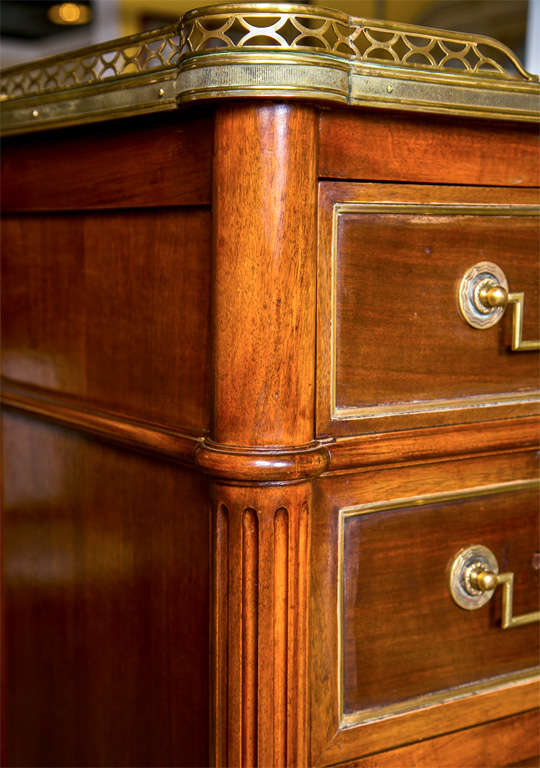 Mid-20th Century French Louis XVI Style Mahogany Semainier Chest