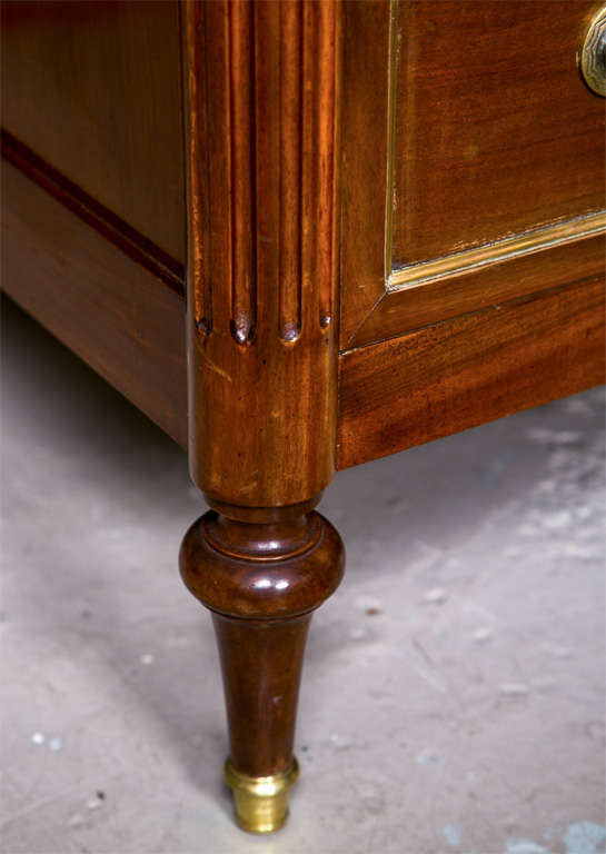Wood French Louis XVI Style Mahogany Semainier Chest