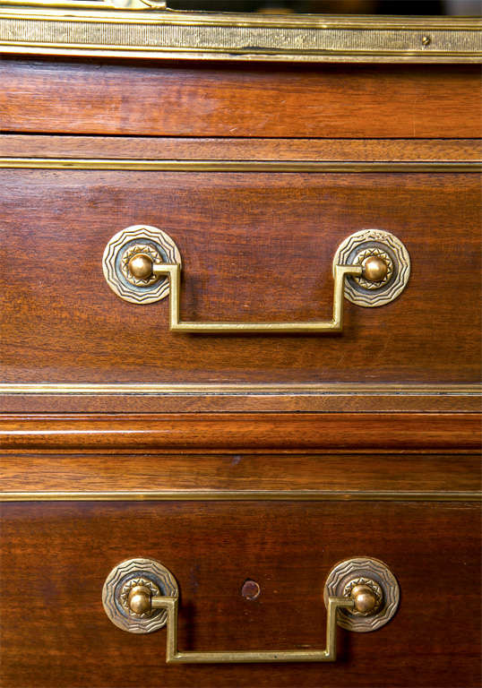 French Louis XVI Style Mahogany Semainier Chest 1