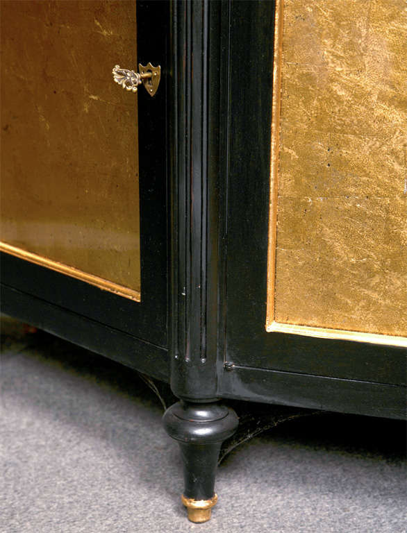 Wood French Louis XVI Style Ebonized Sideboard by Jansen