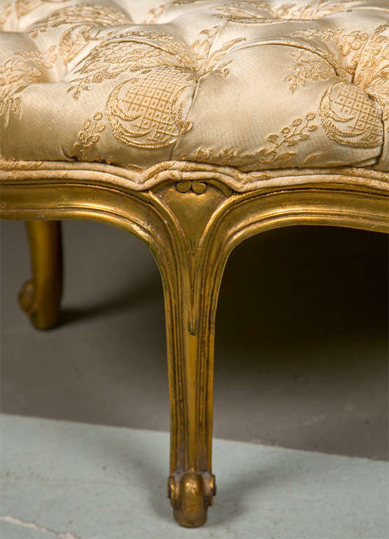 French Rococo Style Gilt Recamier 2