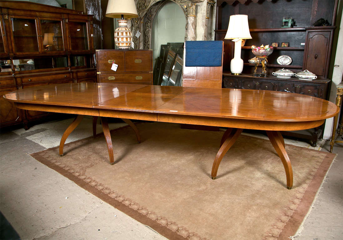 Superior Monumental Custom Quality Oval Dining Table